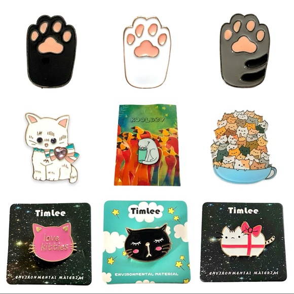 🎄Calico Cat In Box Enamel Lapel Pin - Picture 8 of 11